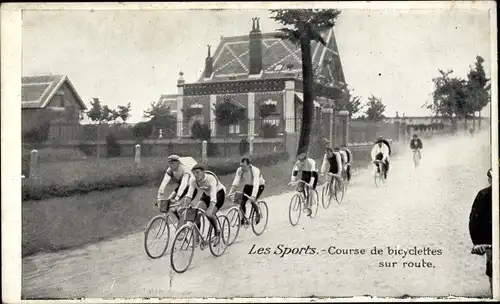 Ak Les Sports, Course de bicyclettes sur route, Fahrradrennen
