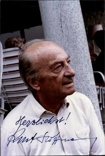 Foto Regisseur Kurt Hoffmann, Portrait, Autogramm