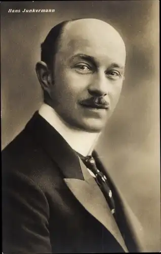 Ak Schauspieler Hans Junkermann, Portrait, Autogramm