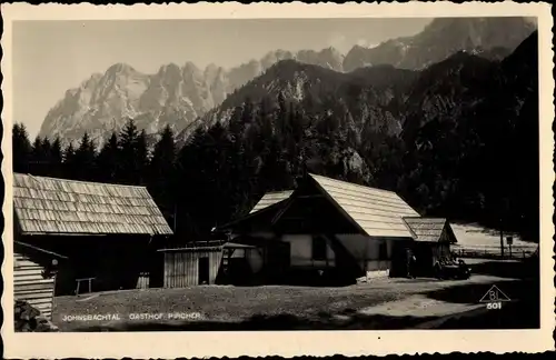 Ak Johnsbach im Gesäuse Admont Steiermark, Gasthof Pircher, Johnsbachtal