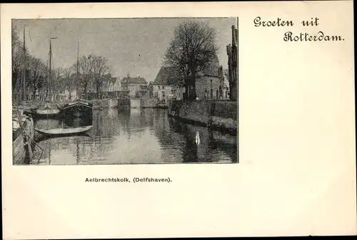 Ak Rotterdam Südholland Niederlande, Aelbrechtskolk, Delfshaven