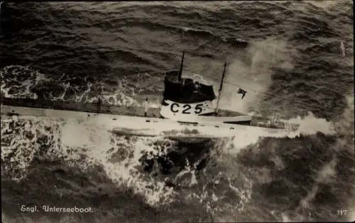 Ak Britisches U Boot, HMS C 25