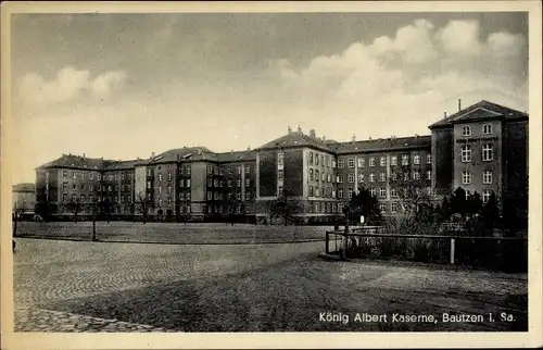 Ak Bautzen in der Oberlausitz, König Albert Kaserne