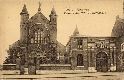 Ak Mouscron Wallonie Hennegau, Kloster von RR. PP. Barnabiten