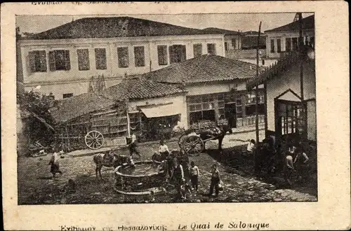 Ak Thessaloniki Thessaloniki Griechenland, Der Kai
