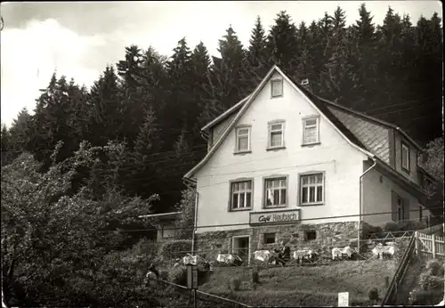 Ak Heubach Masserberg in Thüringen, Cafe Heubach