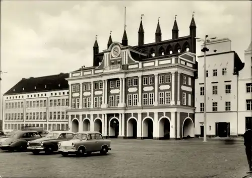 Ak Hansestadt Rostock, Rathaus