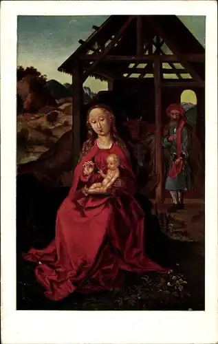 Künstler Ak Schongauer, Martin, Geburt Christi