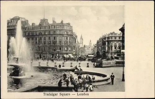 Ak London City England, Trafalgar Square