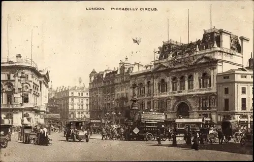 Ak West End London City England, Piccadilly Circus