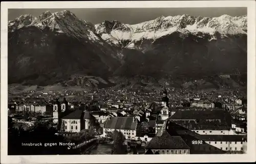 Ak Innsbruck in Tirol, Ortsansicht gegen Norden