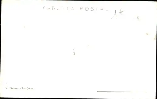 Ak Gerona Girona Katalonien, Rio Oñar