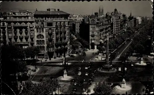 Ak Barcelona Katalonien Spanien, Plaza de la Victoria