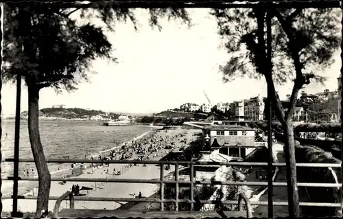 Ak Santander Kantabrien Spanien, Sardinero, Strand von Piquio aus