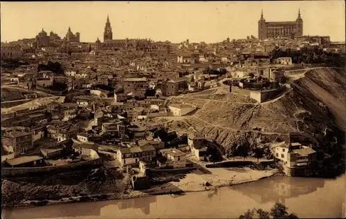 Ak Toledo Kastilien La Mancha Spanien, Gesamtansicht