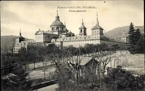 Ak San Lorenzo de El Escorial Madrid, Monasterio del Escorial