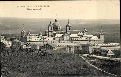 Ak San Lorenzo de El Escorial Madrid, Monasterio del Escorial