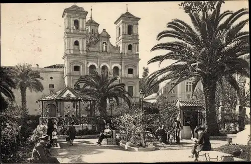 Ak Murcia Stadt Spanien, Plaza de Santo Domingo, Kirche