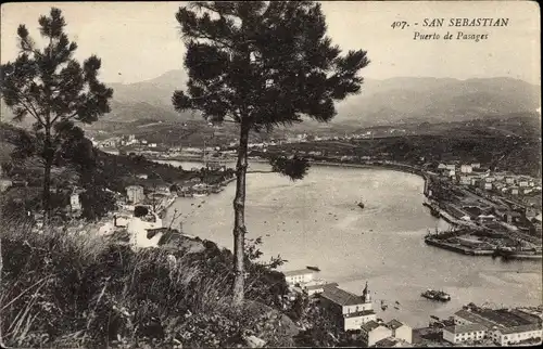 Ak Pasaia Pasajes Pasages Baskenland, Hafen