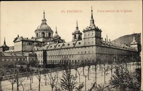 Ak San Lorenzo de El Escorial Madrid, Kloster, Kirche