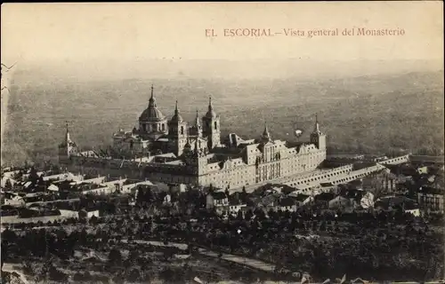 Ak San Lorenzo de El Escorial Madrid, Monasterio del Escorial