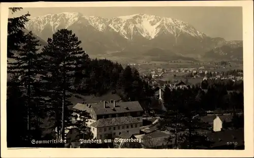 Ak Puchberg am Schneeberg Niederösterreich, Gesamtansicht