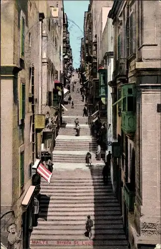Ak Malta, Strada St. Lucia, Treppe