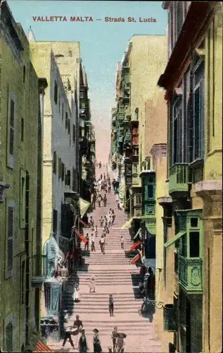 Ak Malta, Strada St. Lucia, Treppe