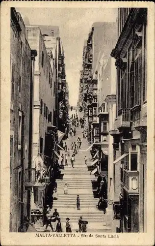 Ak Valletta Malta, Strada Santa Lucia