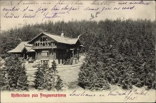 Ak Frognerseteren Frognersaeteren Oslo Norwegen, Bjelkestuen