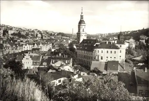 Ak Greiz im Vogtland, Unteres Schloss und Stadtkirche