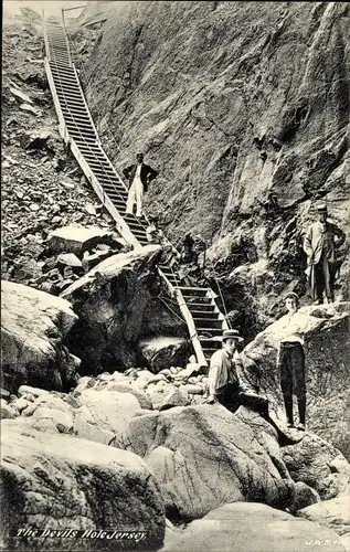 Ak Kanalinsel Jersey, Das Teufelsloch