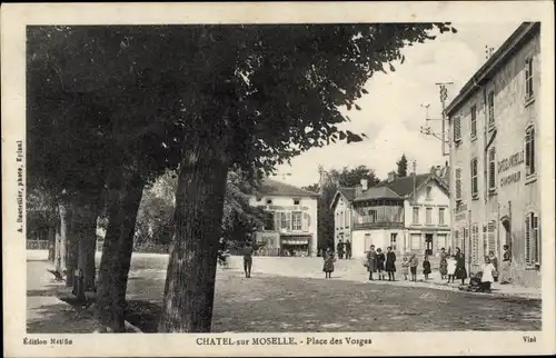 Ak Châtel sur Moselle Vosges, Place des Vosges