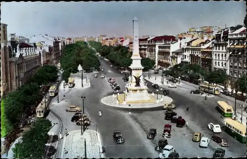 Ak Lisboa Lissabon Portugal, Avenida da Liberdade