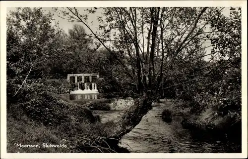Ak Meerssen Limburg Niederlande, Sluisweide