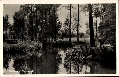 Ak Meerssen Limburg Niederlande, Sluisweide