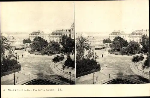 Stereo Ak Monte-Carlo Monaco, Blick auf das Casino