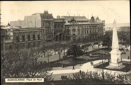 Ak Buenos Aires Argentinien, Plaza de Mayo