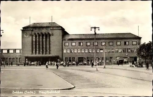 Ak Zwickau in Sachsen, Hauptbahnhof