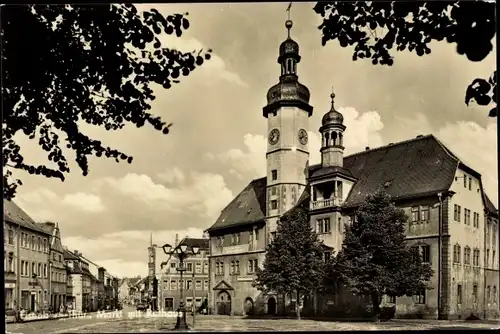 Ak Eisenberg in Thüringen, Markt mit Rathaus