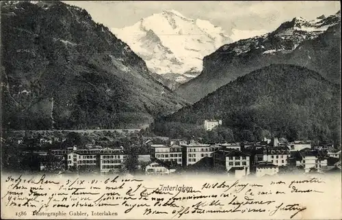 Ak Interlaken Kanton Bern Schweiz, Gesamtansicht