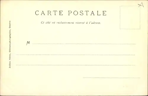 Ak Genf Genf Schweiz, Blick auf den Mont Blanc von Genf aus