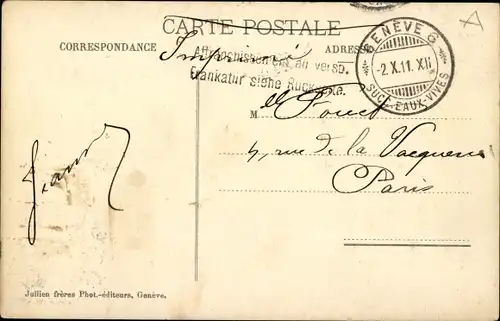 Ak Genf Genf Schweiz, Promenade du Lac und Mont Blanc