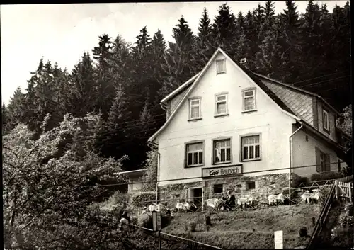 Ak Heubach Masserberg in Thüringen, Café Heubach