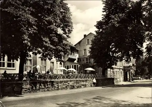 Ak Bad Blankenburg in Thüringen, FDGB-Erholungsheim Magnus Poser, Terrasse