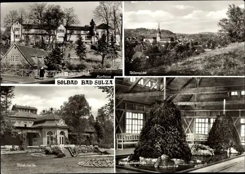 Ak Bad Sulza in Thüringen, Trinkhalle, Kurhaus, Zerstäuberhalle