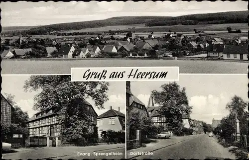 Ak Heersum Holle in Niedersachsen, Panorama, Ev. Sprengelheim, Dorfstraße