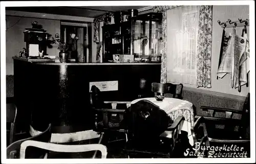 Foto Ak Lebenstedt Salzgitter in Niedersachsen, Blick in den Bürgerkeller, Bar
