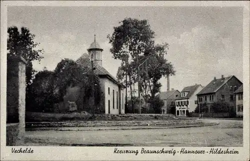 Ak Vechelde Niedersachsen, Kreuzung Braunschweig - Hannover - Hildesheim