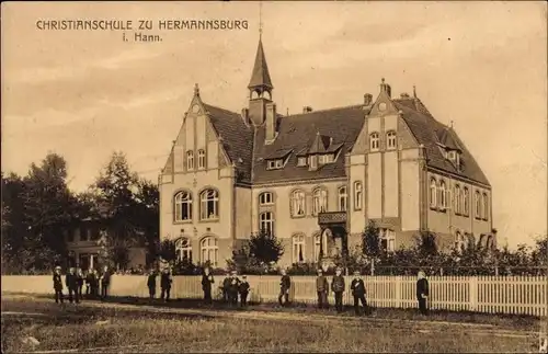 Ak Hermannsburg Südheide in der Lüneburger Heide, Christianschule